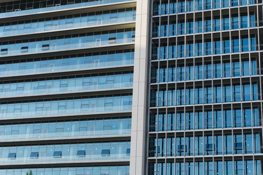 Modern commercial building facade